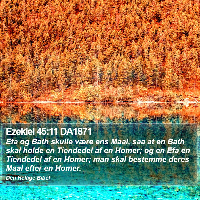Ezekiel 45:11 DA1871 Bible Study