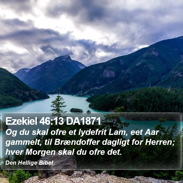 Ezekiel 46:13 DA1871 Bible Study