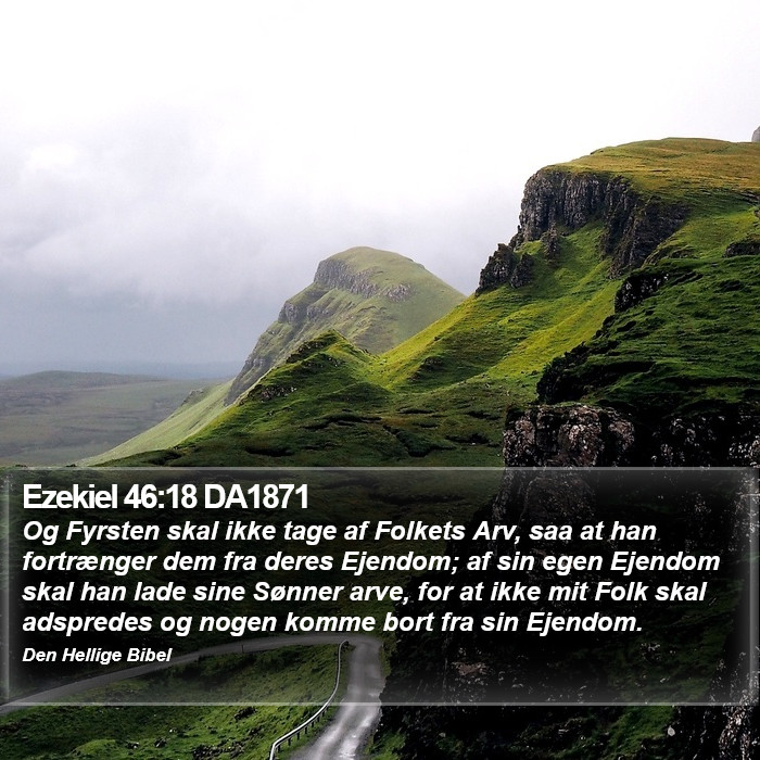 Ezekiel 46:18 DA1871 Bible Study