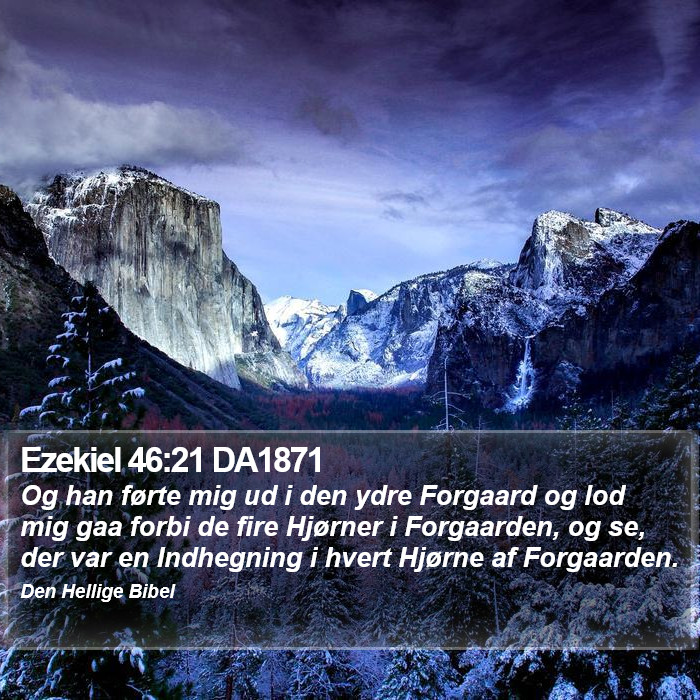 Ezekiel 46:21 DA1871 Bible Study