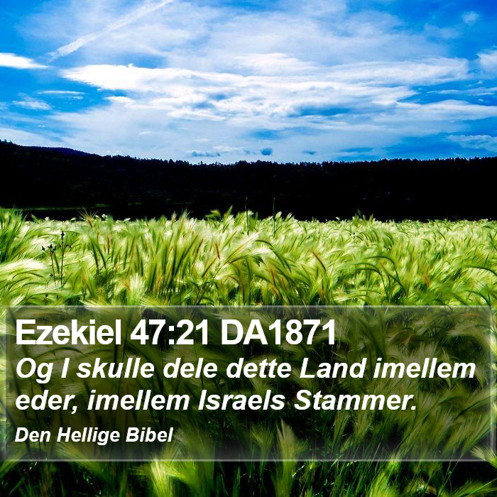 Ezekiel 47:21 DA1871 Bible Study