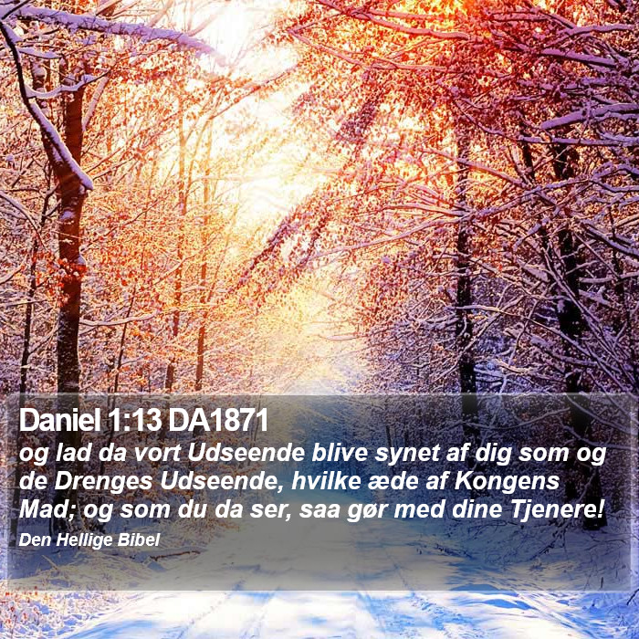 Daniel 1:13 DA1871 Bible Study