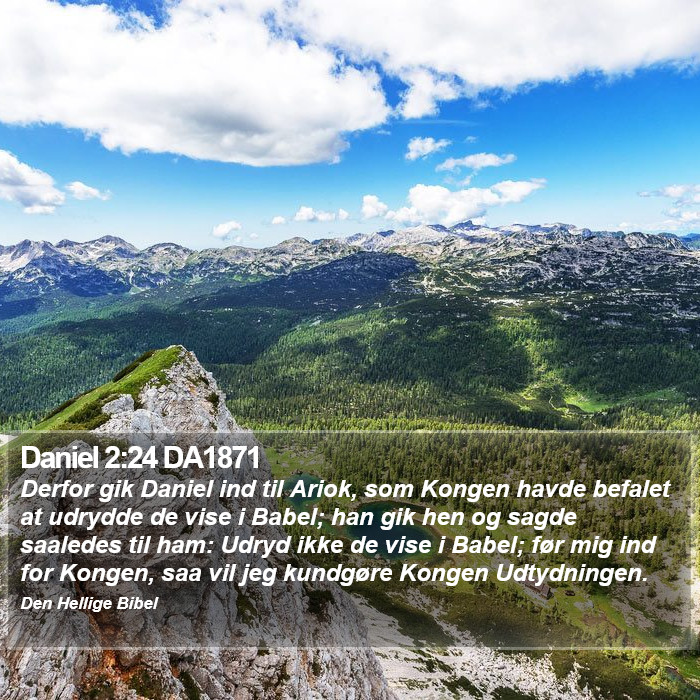 Daniel 2:24 DA1871 Bible Study