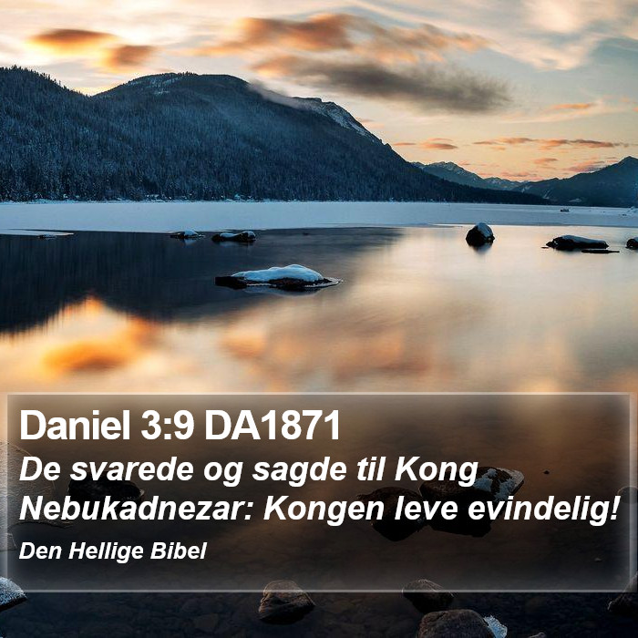 Daniel 3:9 DA1871 Bible Study