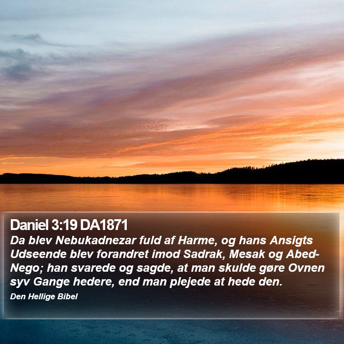 Daniel 3:19 DA1871 Bible Study