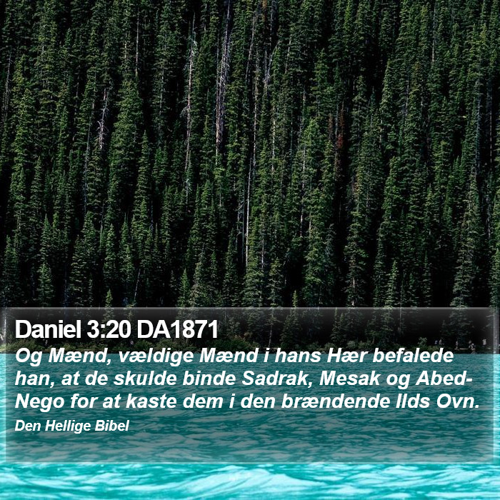 Daniel 3:20 DA1871 Bible Study