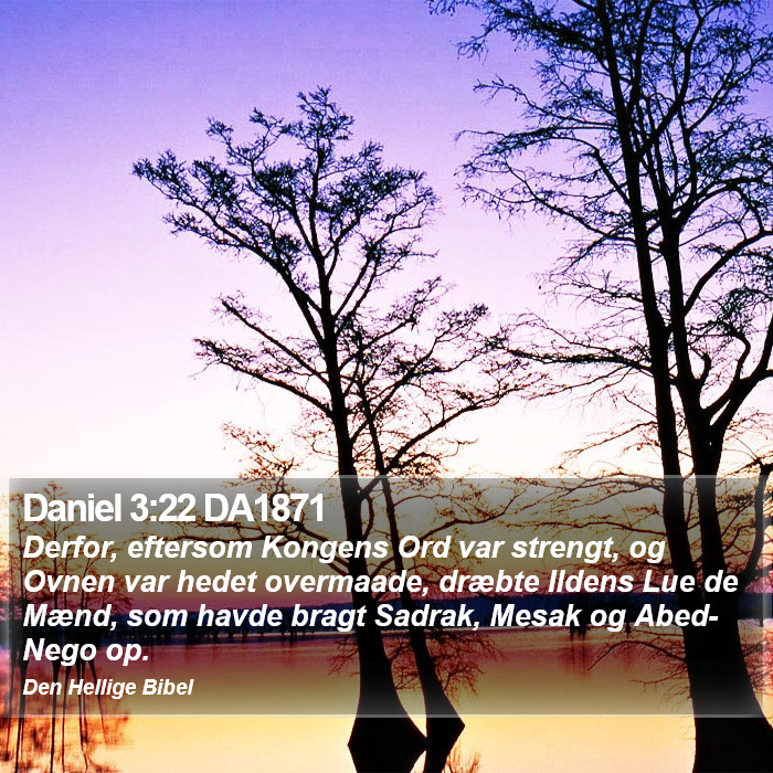 Daniel 3:22 DA1871 Bible Study