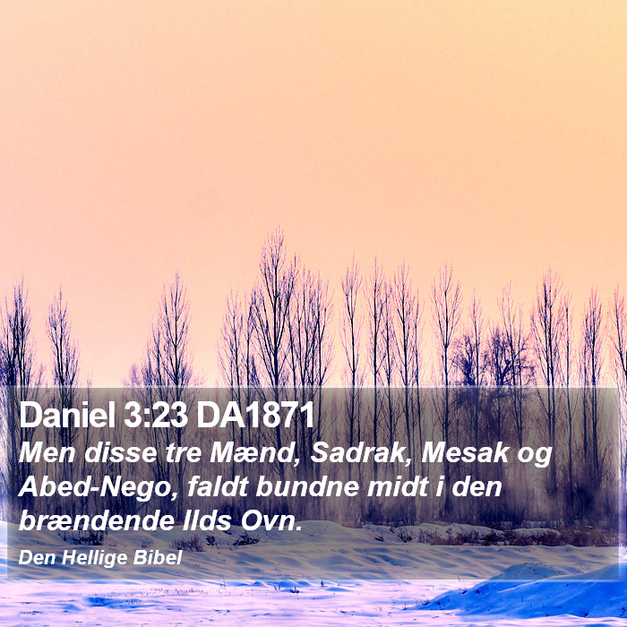 Daniel 3:23 DA1871 Bible Study