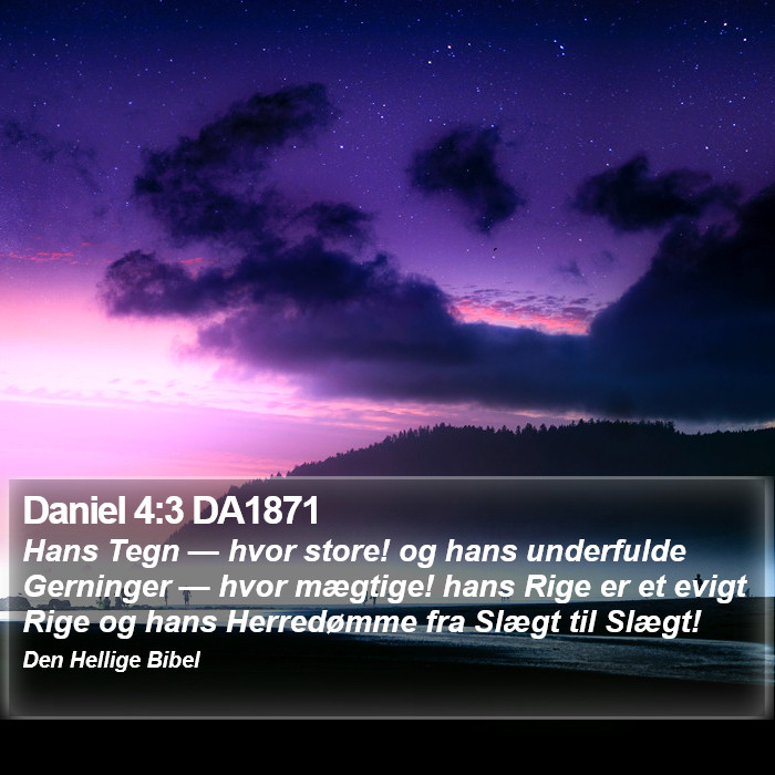 Daniel 4:3 DA1871 Bible Study