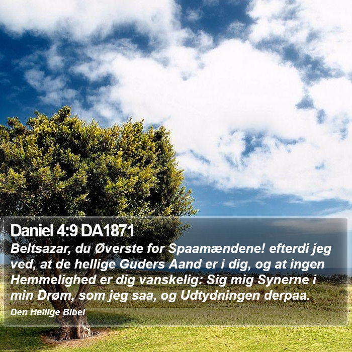 Daniel 4:9 DA1871 Bible Study