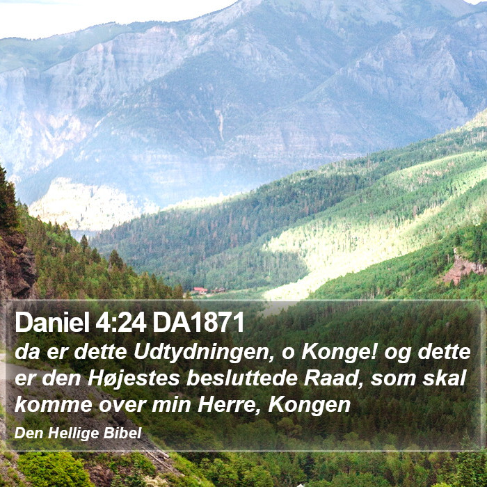 Daniel 4:24 DA1871 Bible Study