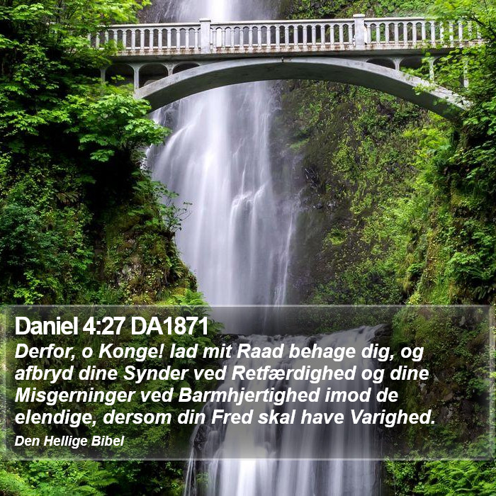 Daniel 4:27 DA1871 Bible Study