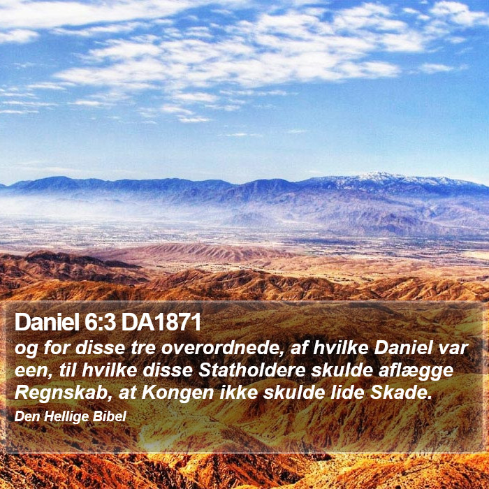 Daniel 6:3 DA1871 Bible Study