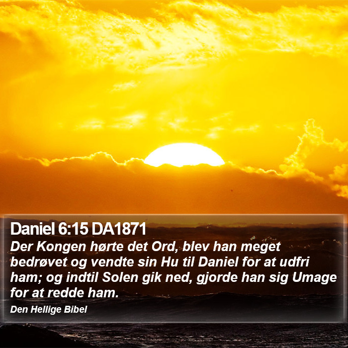 Daniel 6:15 DA1871 Bible Study