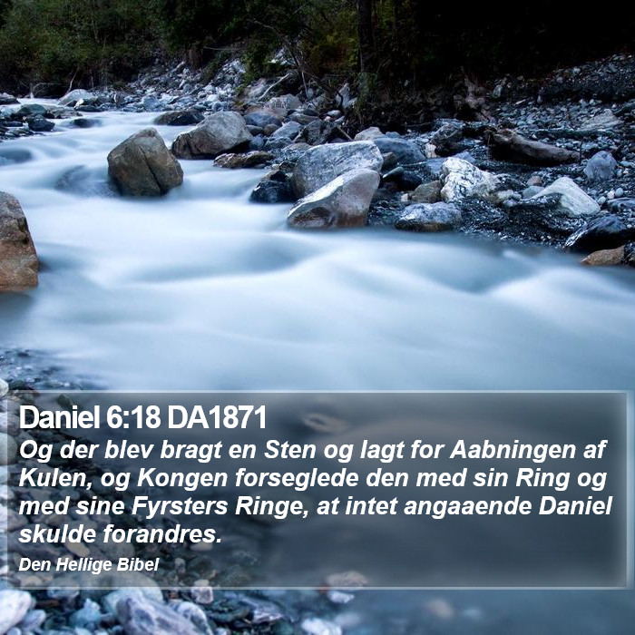 Daniel 6:18 DA1871 Bible Study