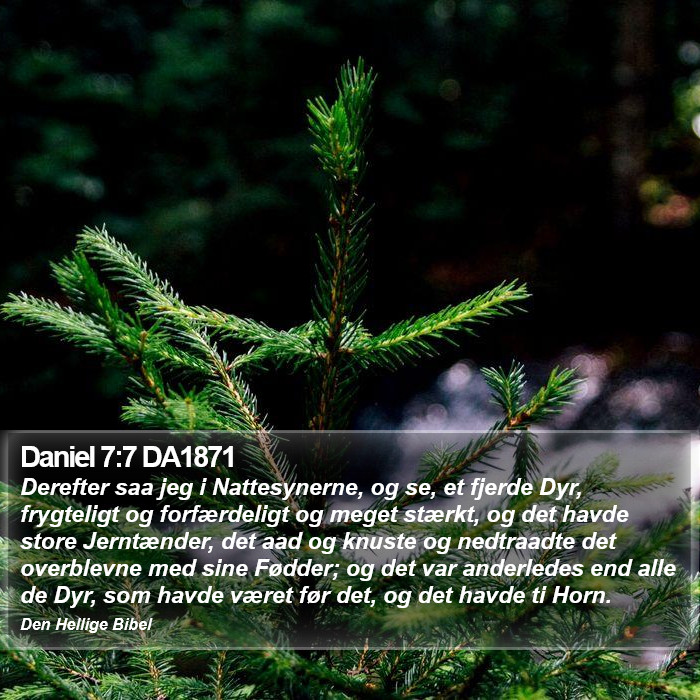 Daniel 7:7 DA1871 Bible Study