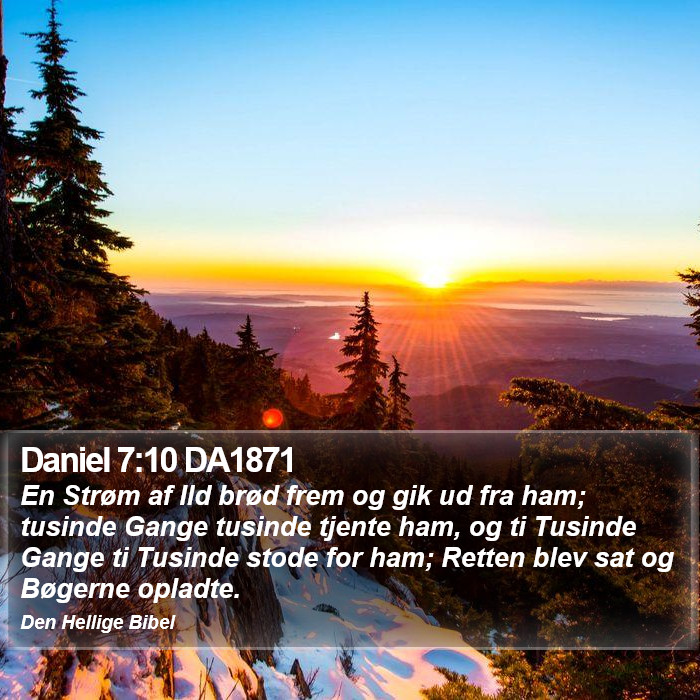 Daniel 7:10 DA1871 Bible Study