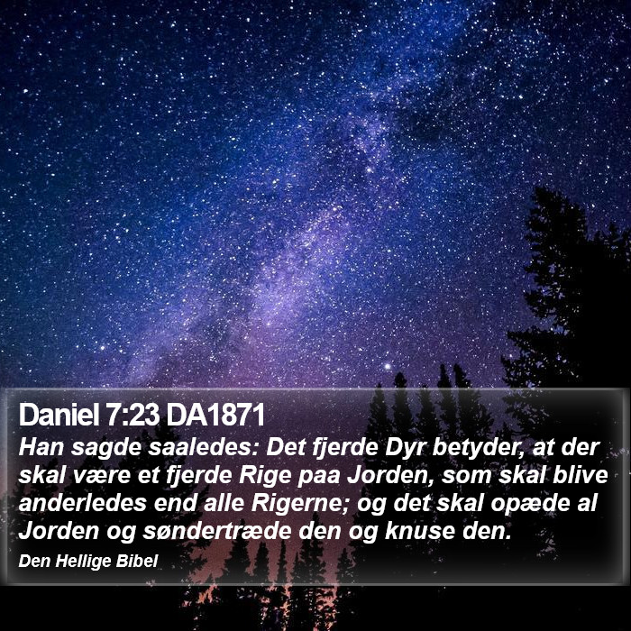 Daniel 7:23 DA1871 Bible Study