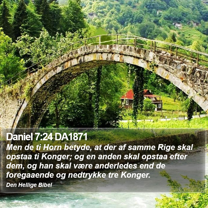 Daniel 7:24 DA1871 Bible Study