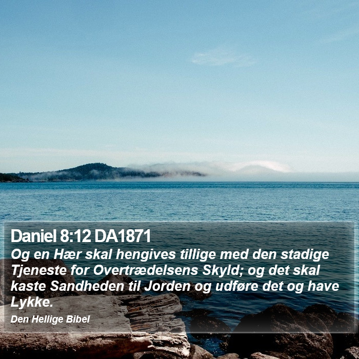 Daniel 8:12 DA1871 Bible Study