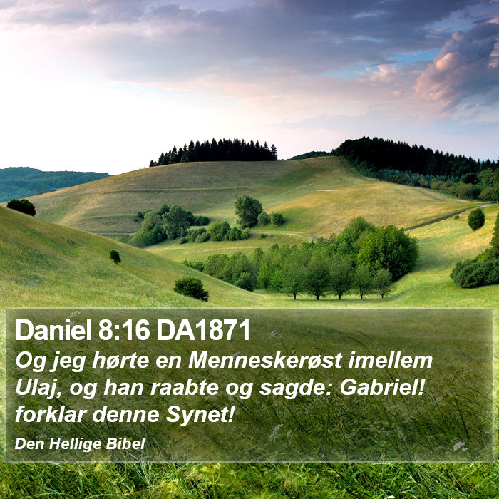 Daniel 8:16 DA1871 Bible Study