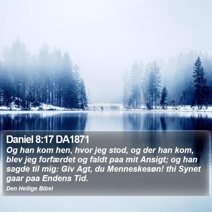 Daniel 8:17 DA1871 Bible Study