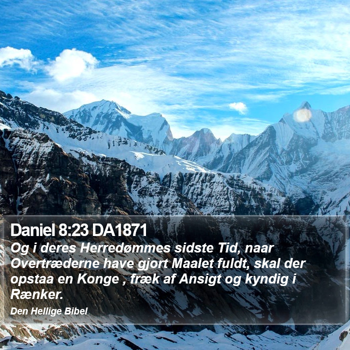 Daniel 8:23 DA1871 Bible Study