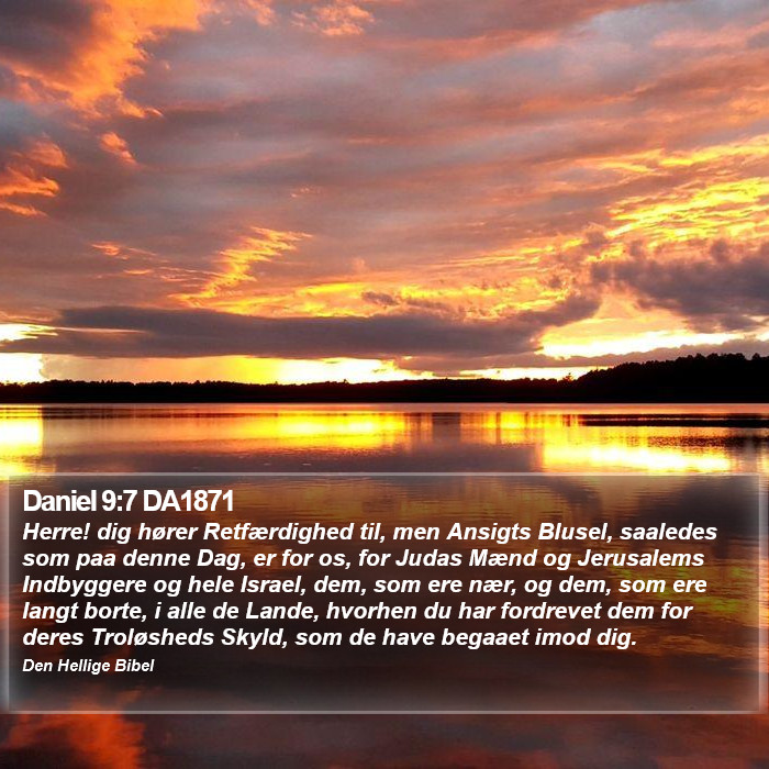 Daniel 9:7 DA1871 Bible Study