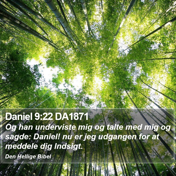 Daniel 9:22 DA1871 Bible Study