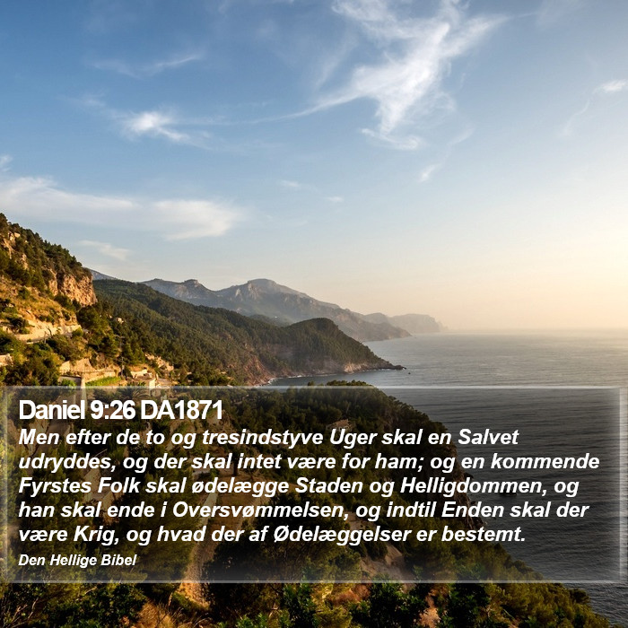 Daniel 9:26 DA1871 Bible Study