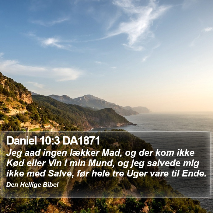 Daniel 10:3 DA1871 Bible Study