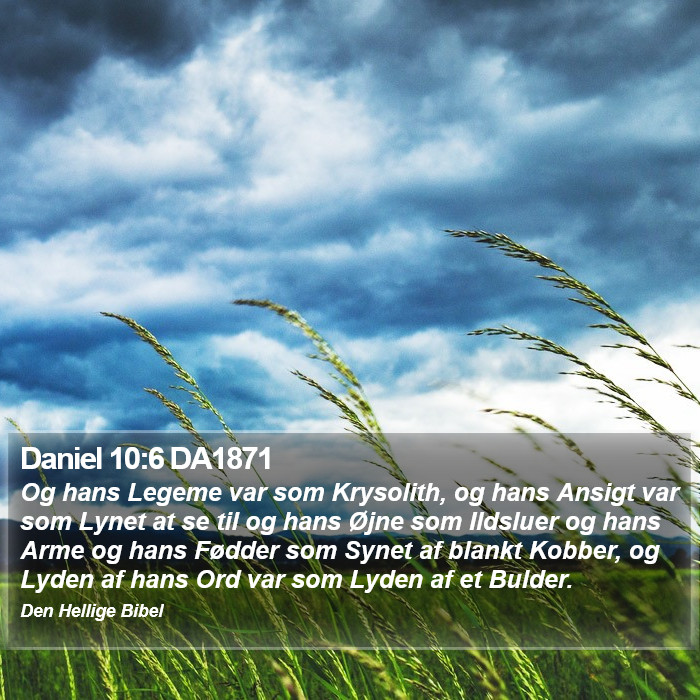 Daniel 10:6 DA1871 Bible Study