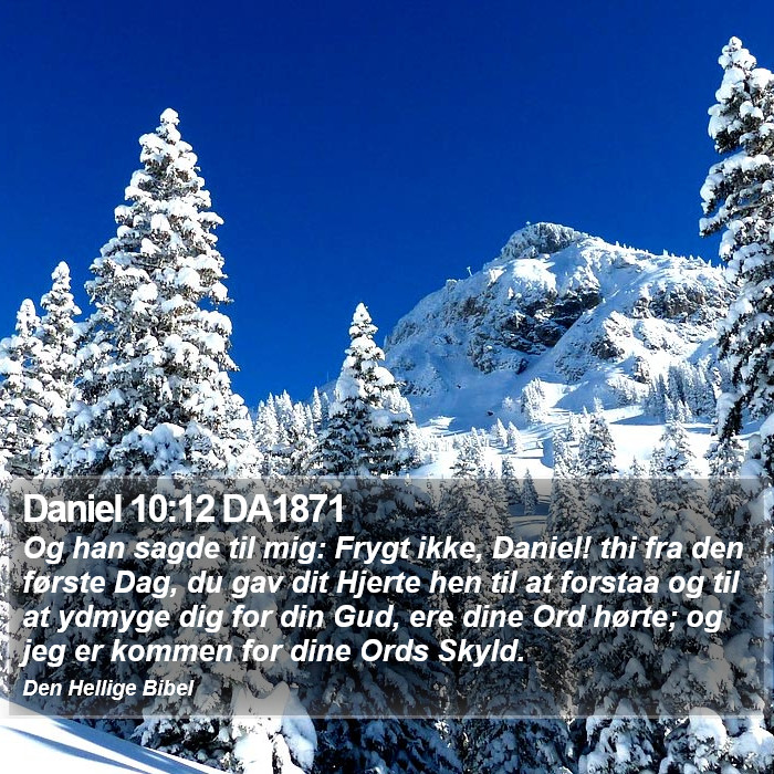 Daniel 10:12 DA1871 Bible Study