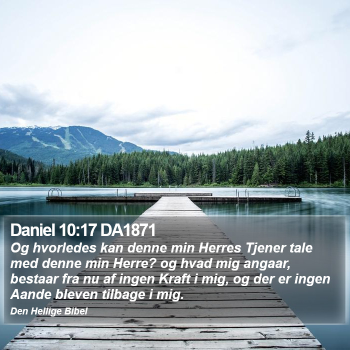 Daniel 10:17 DA1871 Bible Study