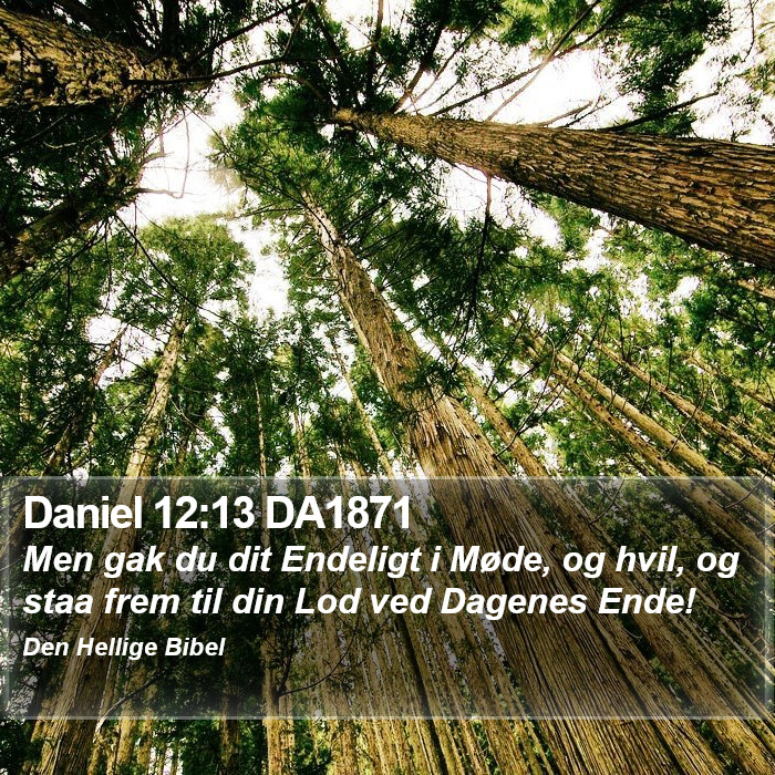 Daniel 12:13 DA1871 Bible Study