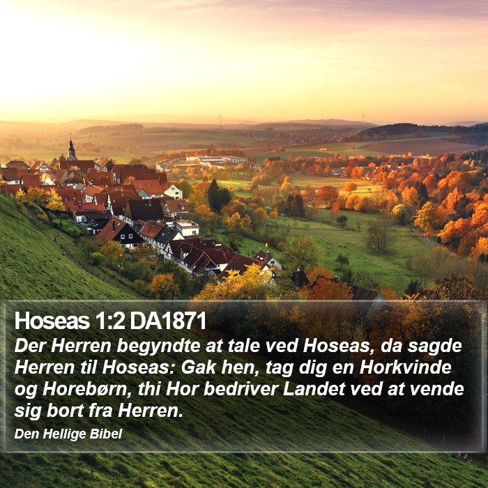 Hoseas 1:2 DA1871 Bible Study