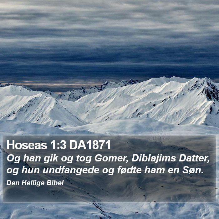 Hoseas 1:3 DA1871 Bible Study