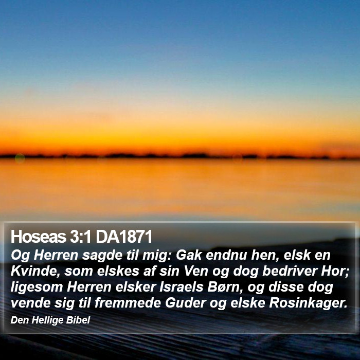 Hoseas 3:1 DA1871 Bible Study