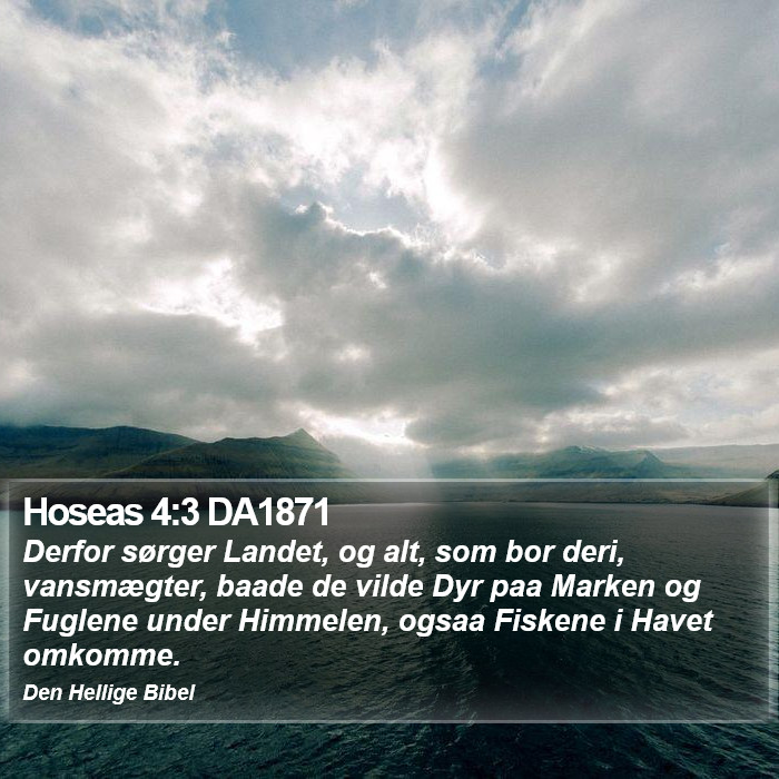 Hoseas 4:3 DA1871 Bible Study