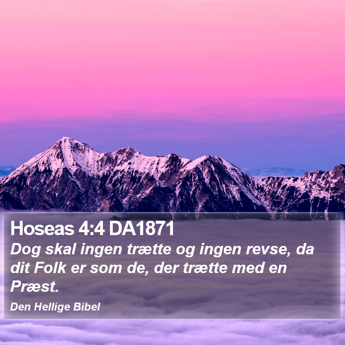 Hoseas 4:4 DA1871 Bible Study