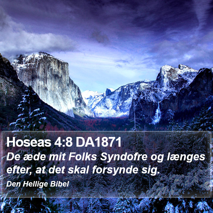 Hoseas 4:8 DA1871 Bible Study