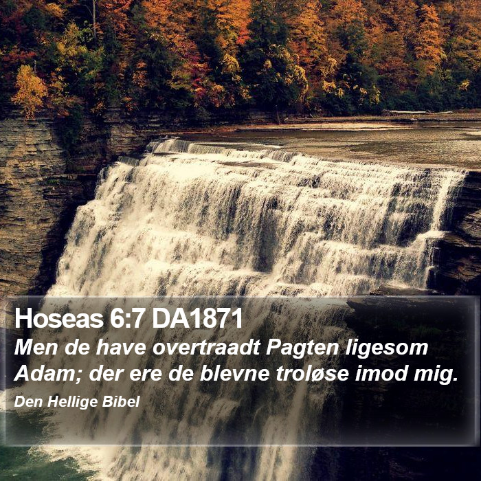 Hoseas 6:7 DA1871 Bible Study