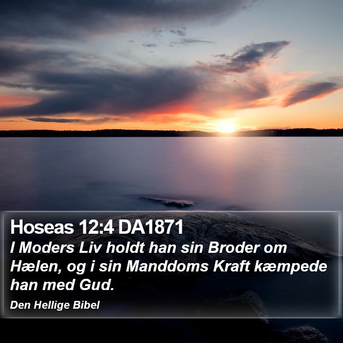 Hoseas 12:4 DA1871 Bible Study