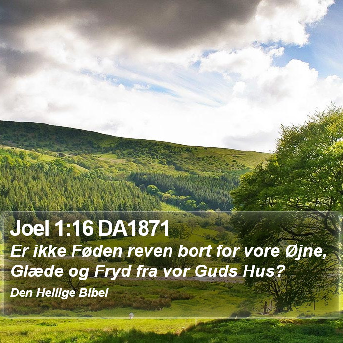 Joel 1:16 DA1871 Bible Study