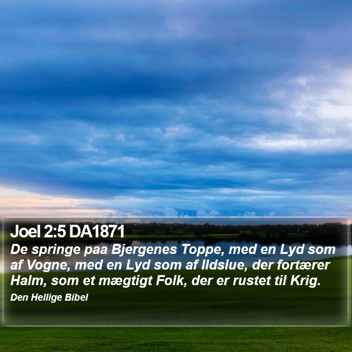 Joel 2:5 DA1871 Bible Study
