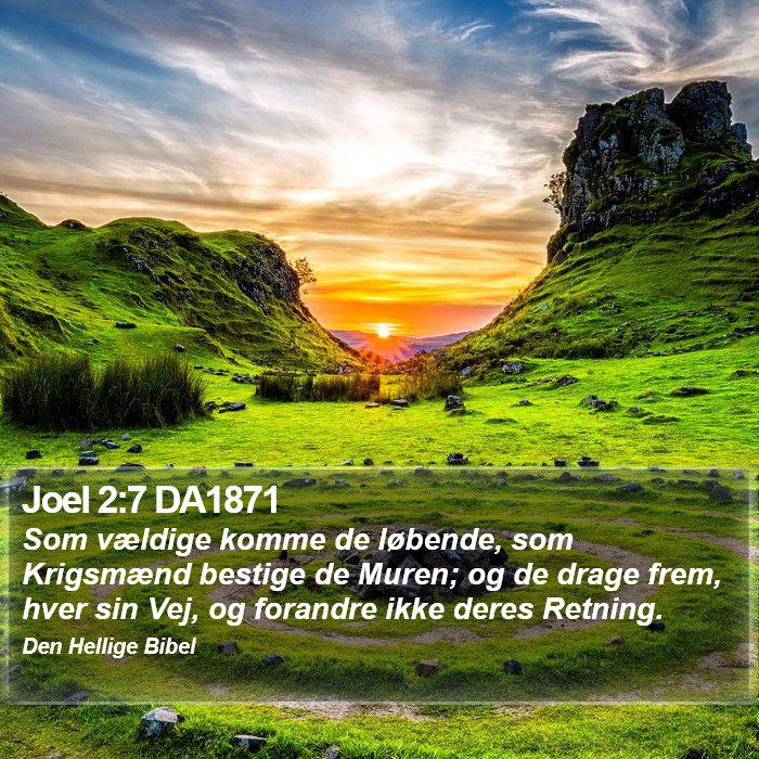 Joel 2:7 DA1871 Bible Study