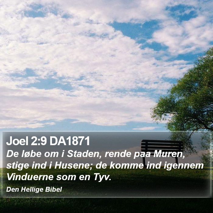 Joel 2:9 DA1871 Bible Study
