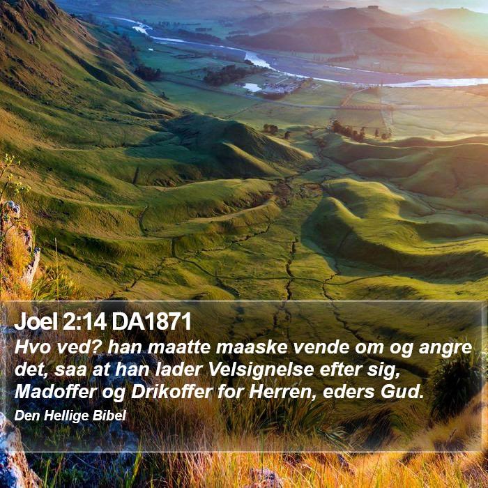 Joel 2:14 DA1871 Bible Study