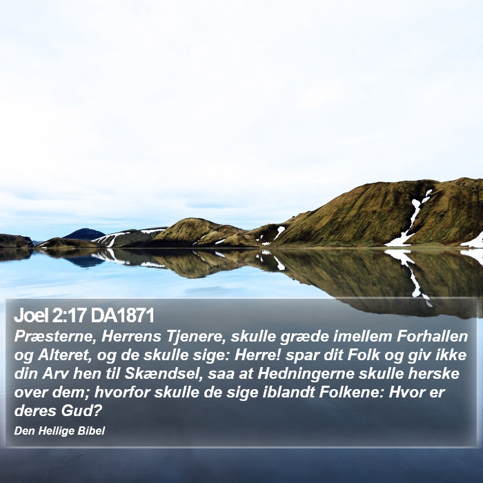 Joel 2:17 DA1871 Bible Study
