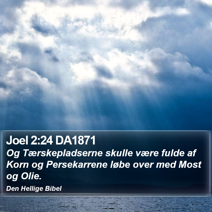 Joel 2:24 DA1871 Bible Study